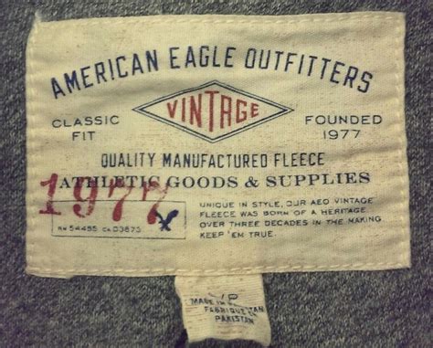 vintage american eagle clothing tags